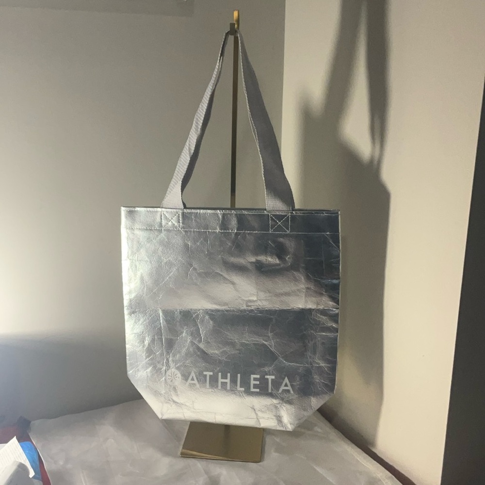 Athleta Reusable Tote Bag - Silver